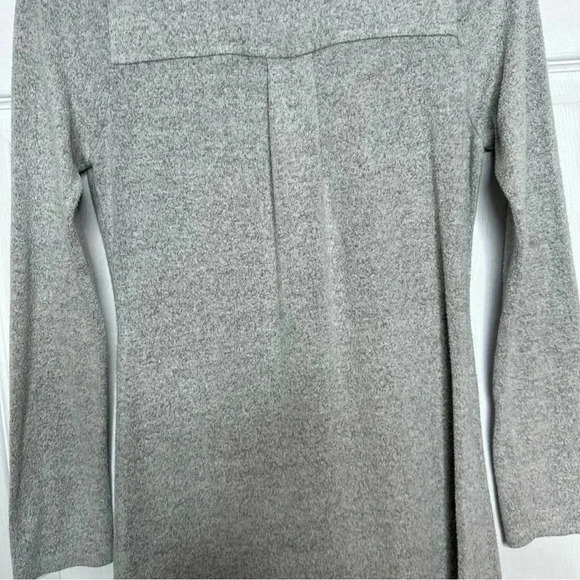 Monteau  Sweater Dress Buttons Grey Size Small - Picture 11 of 16